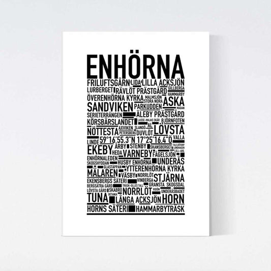 Enhörna Text Poster
