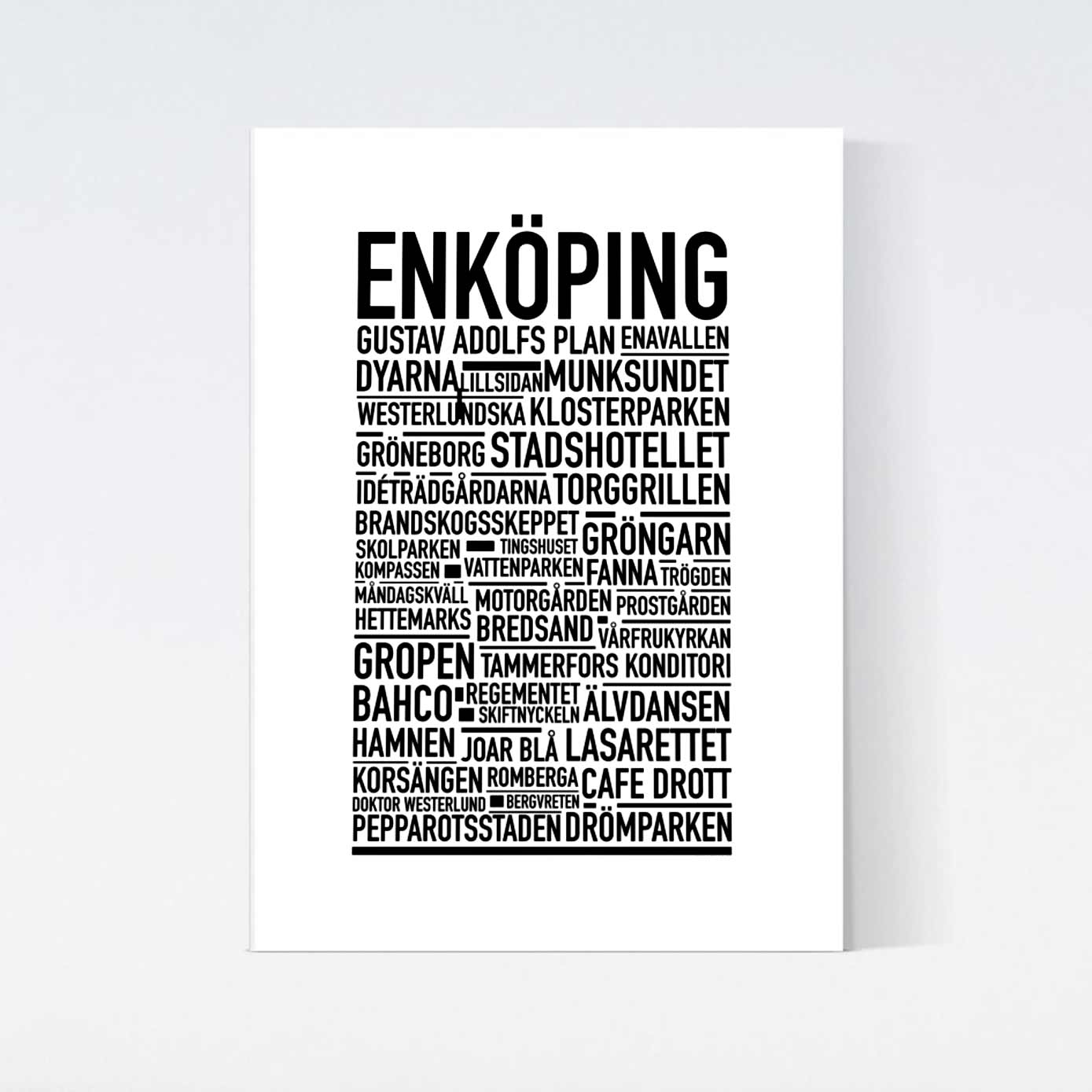 Enköping Text Poster