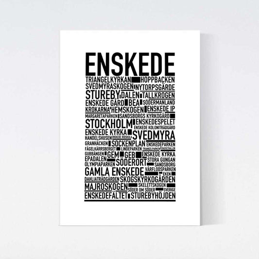 Enskede Text Poster