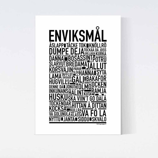 Enviksmål Dialekt Text Poster