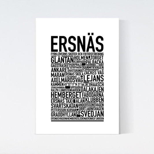 Ersnäs Text Poster