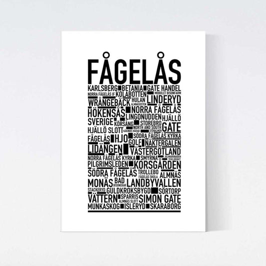 Fågelås Text Poster