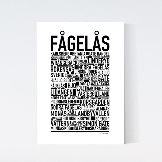 Fågelås Text Poster