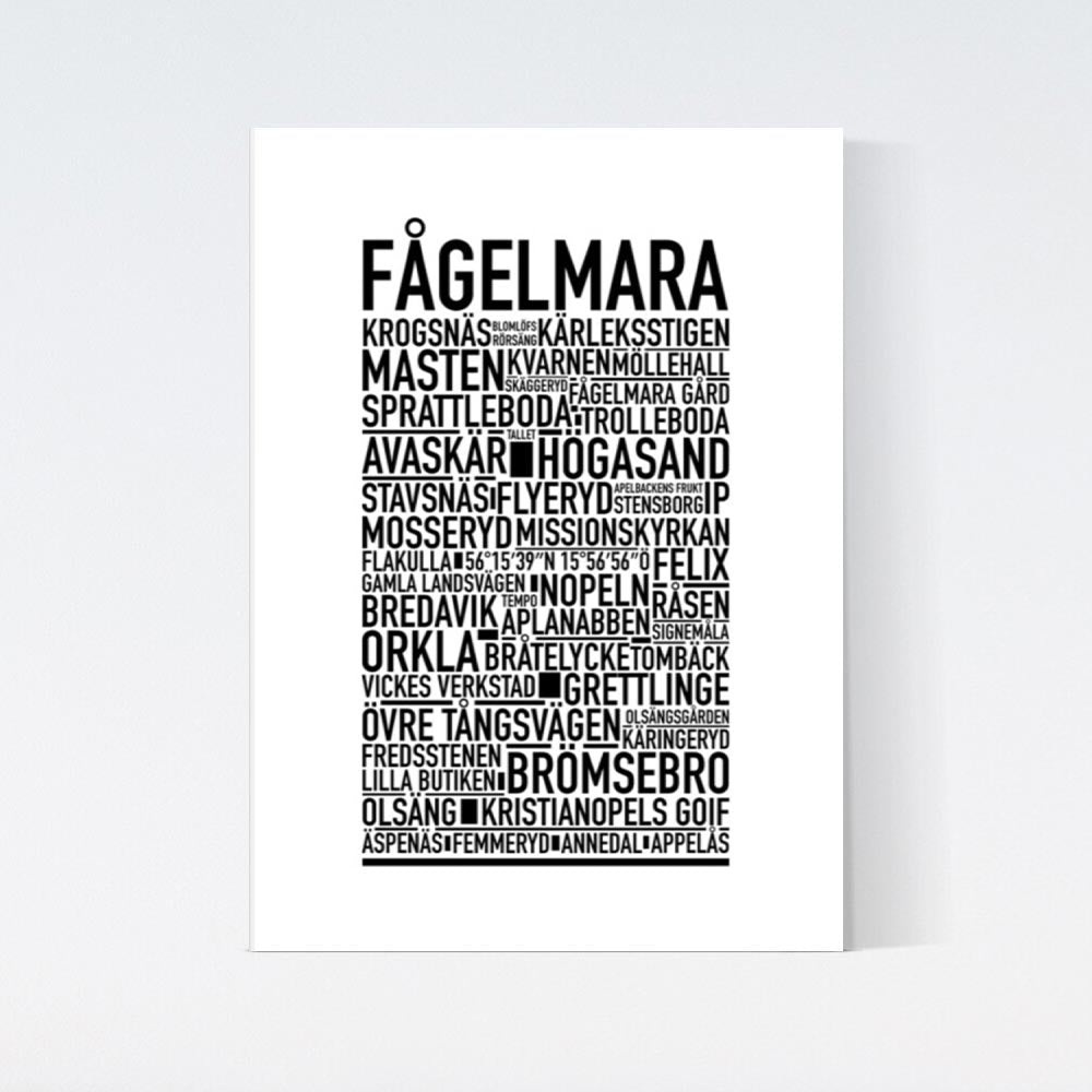 Fågelmara Text Poster