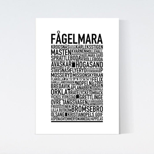Fågelmara Text Poster