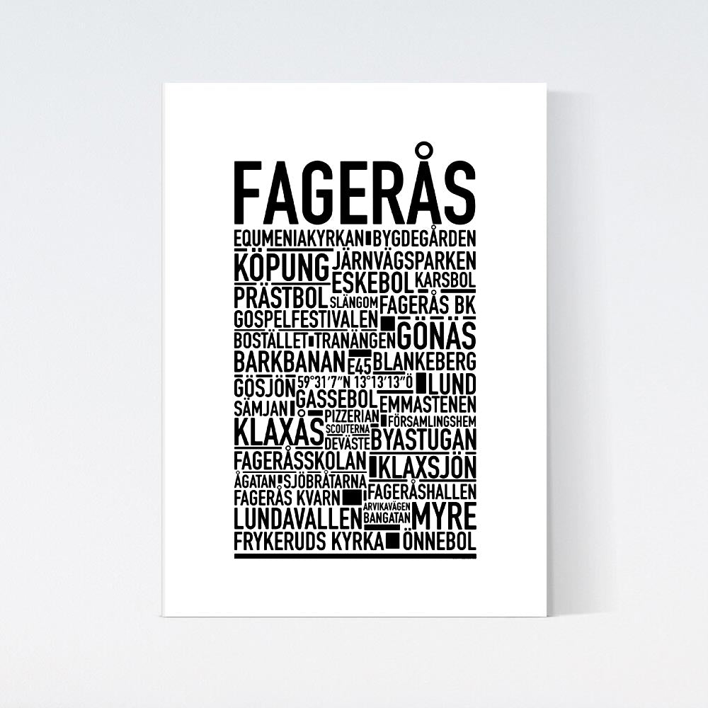 Fagerås Text Poster