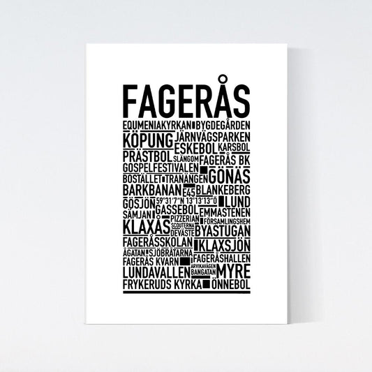 Fagerås Text Poster