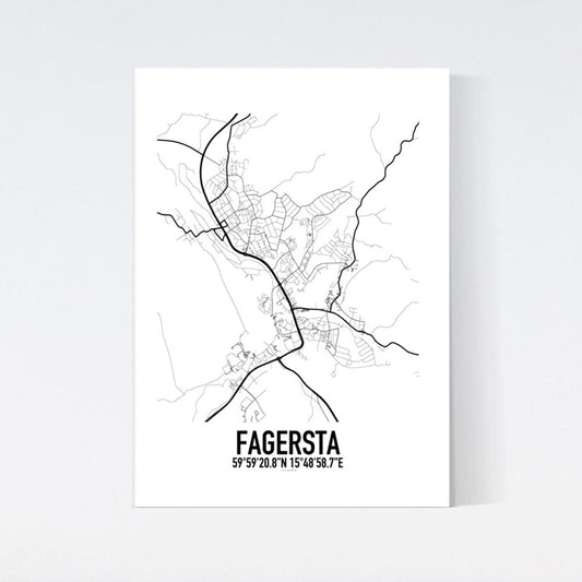 Fagersta Karta Poster