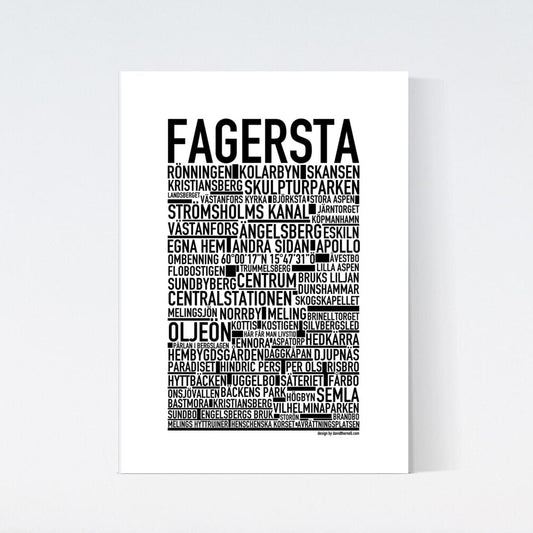 Fagersta Text Poster