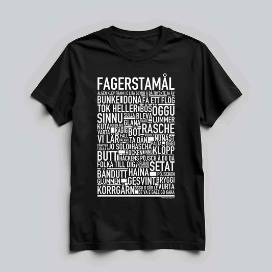 Fagerstamål Dialekt Text T-shirt