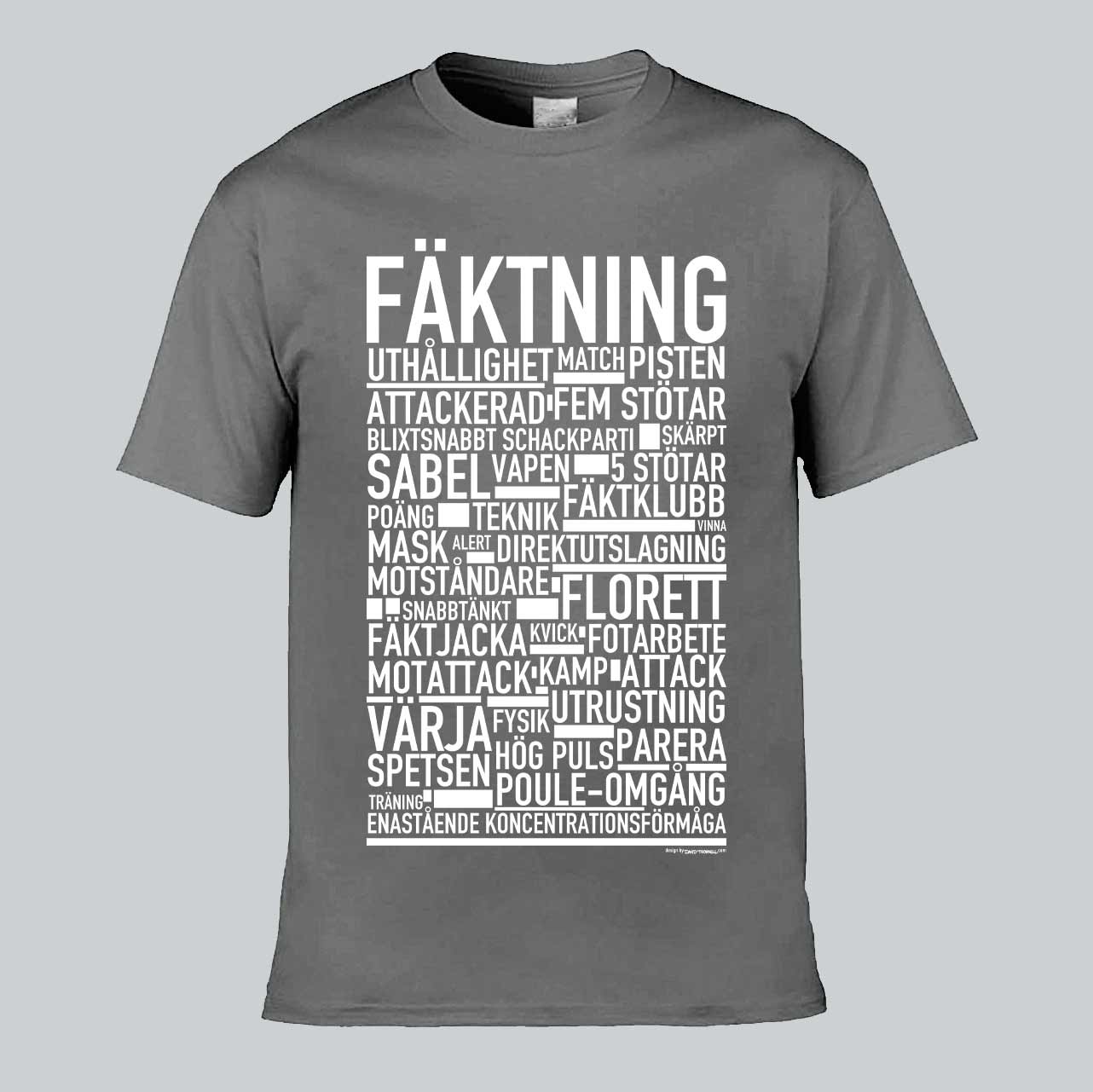 Fäktning Text T-shirt