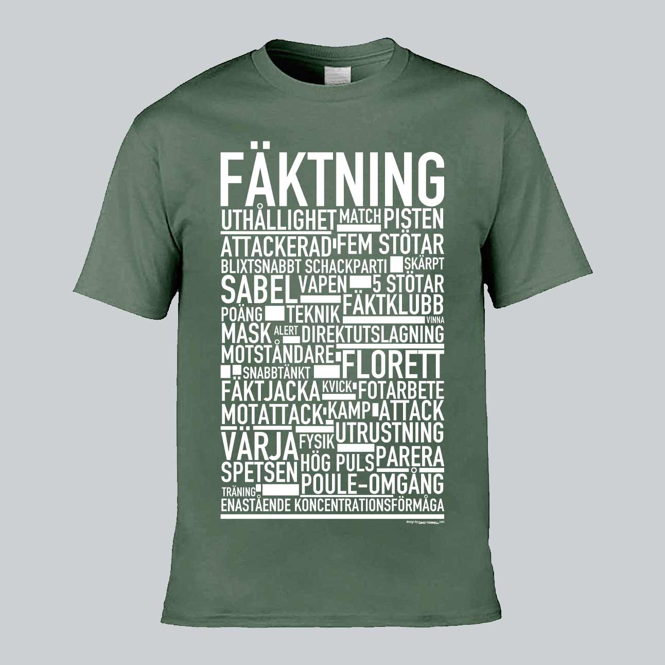 Fäktning Text T-shirt