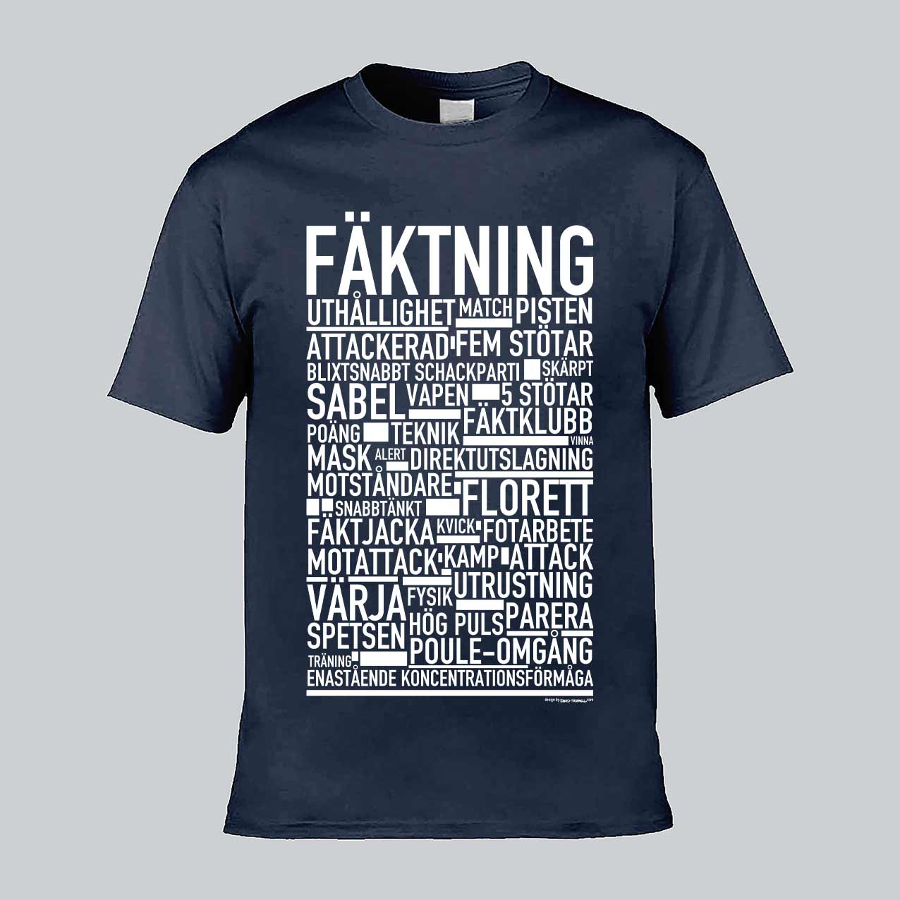 Fäktning Text T-shirt