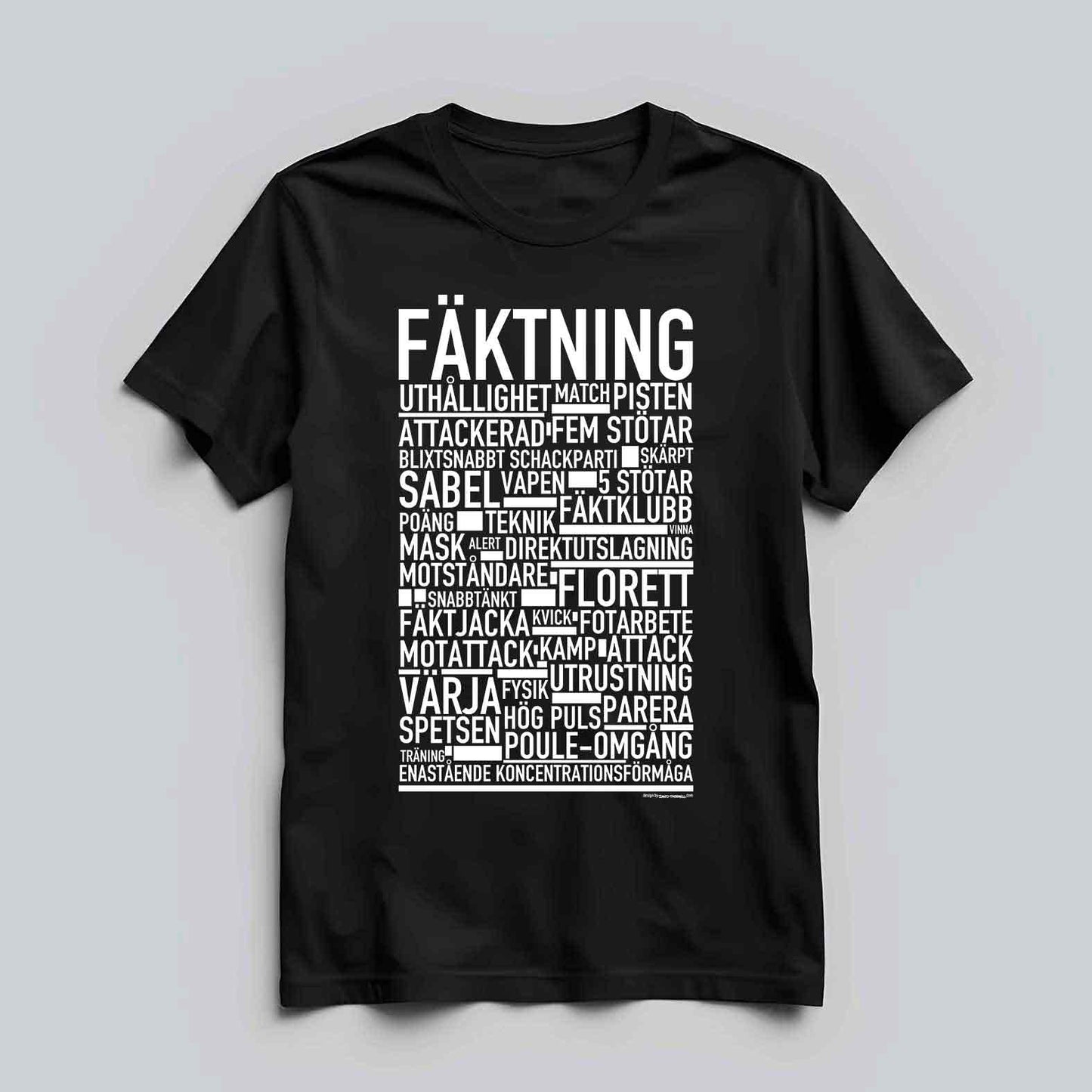 Fäktning Text T-shirt