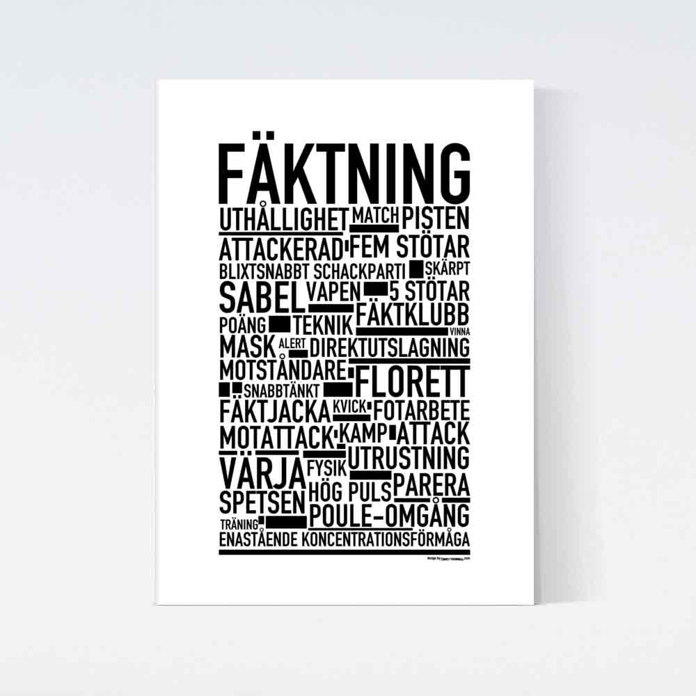 Fäktning Text Poster