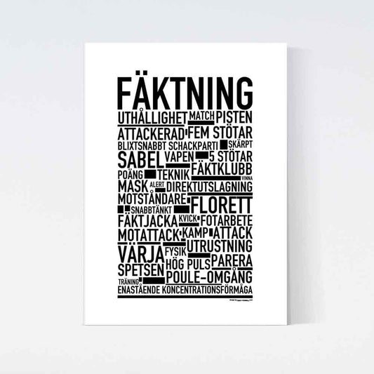 Fäktning Text Poster