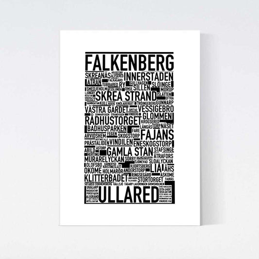 Falkenberg Text Poster