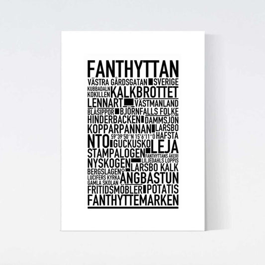 Fanthyttan Text Poster
