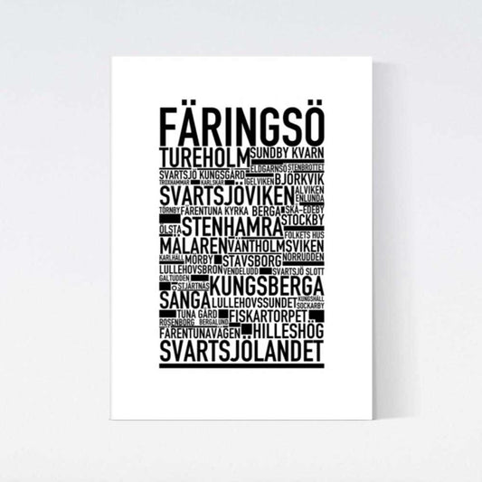 Färingsö Text Poster