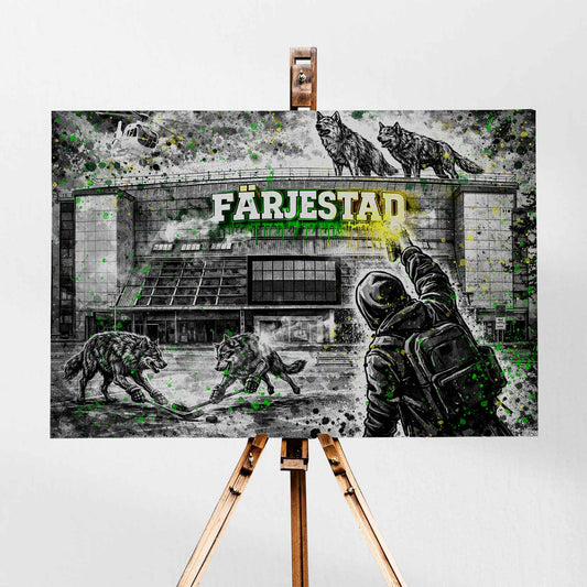 Färjestad Wolf Ishockey Canvas