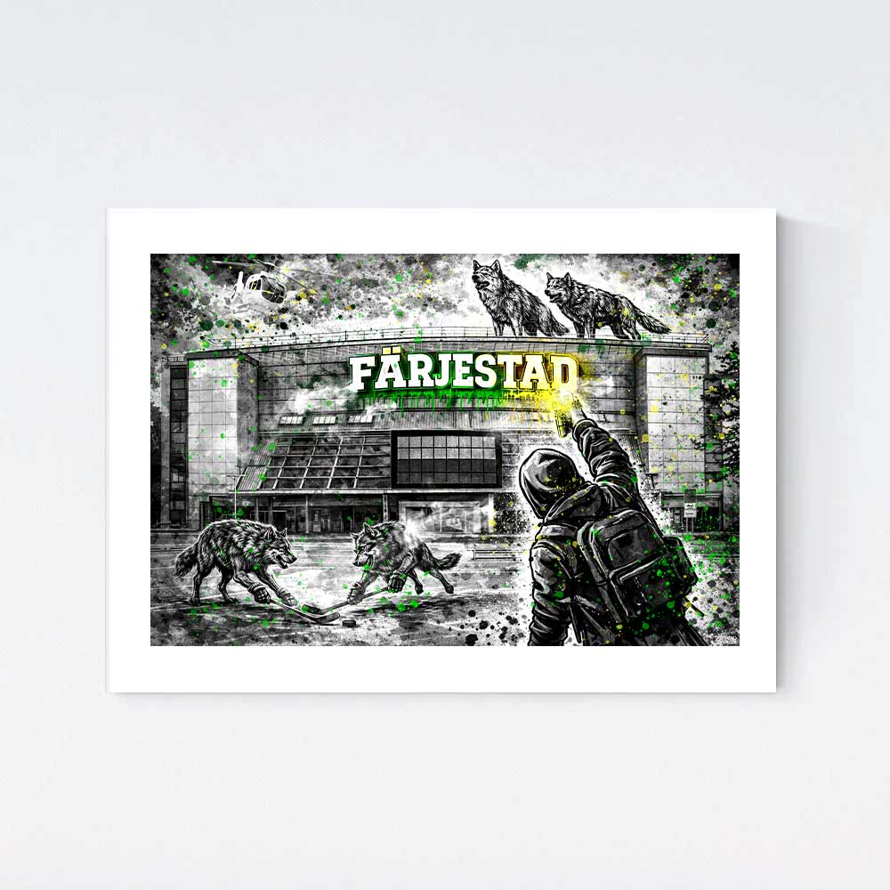 Färjestad Wolf Ishockey Poster