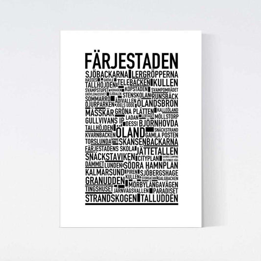 Färjestaden Text Poster