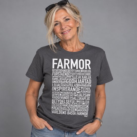 Farmor 2024 Text T-shirt