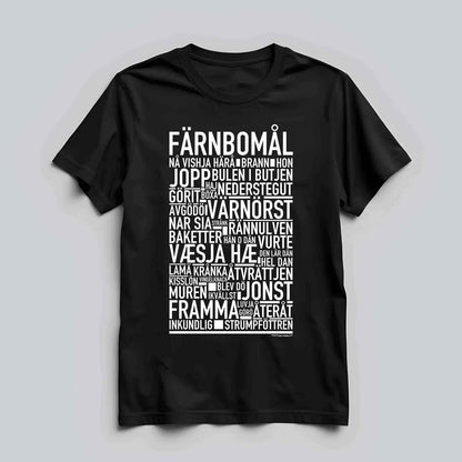 Färnbomål Dialekt Text T-shirt