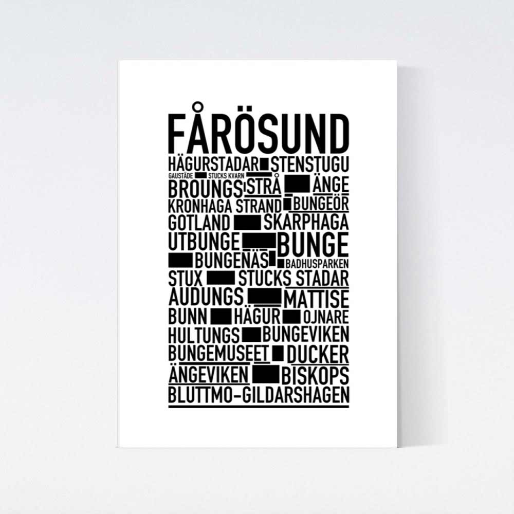 Fårösund Text Poster