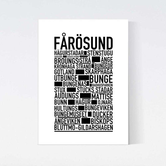 Fårösund Text Poster