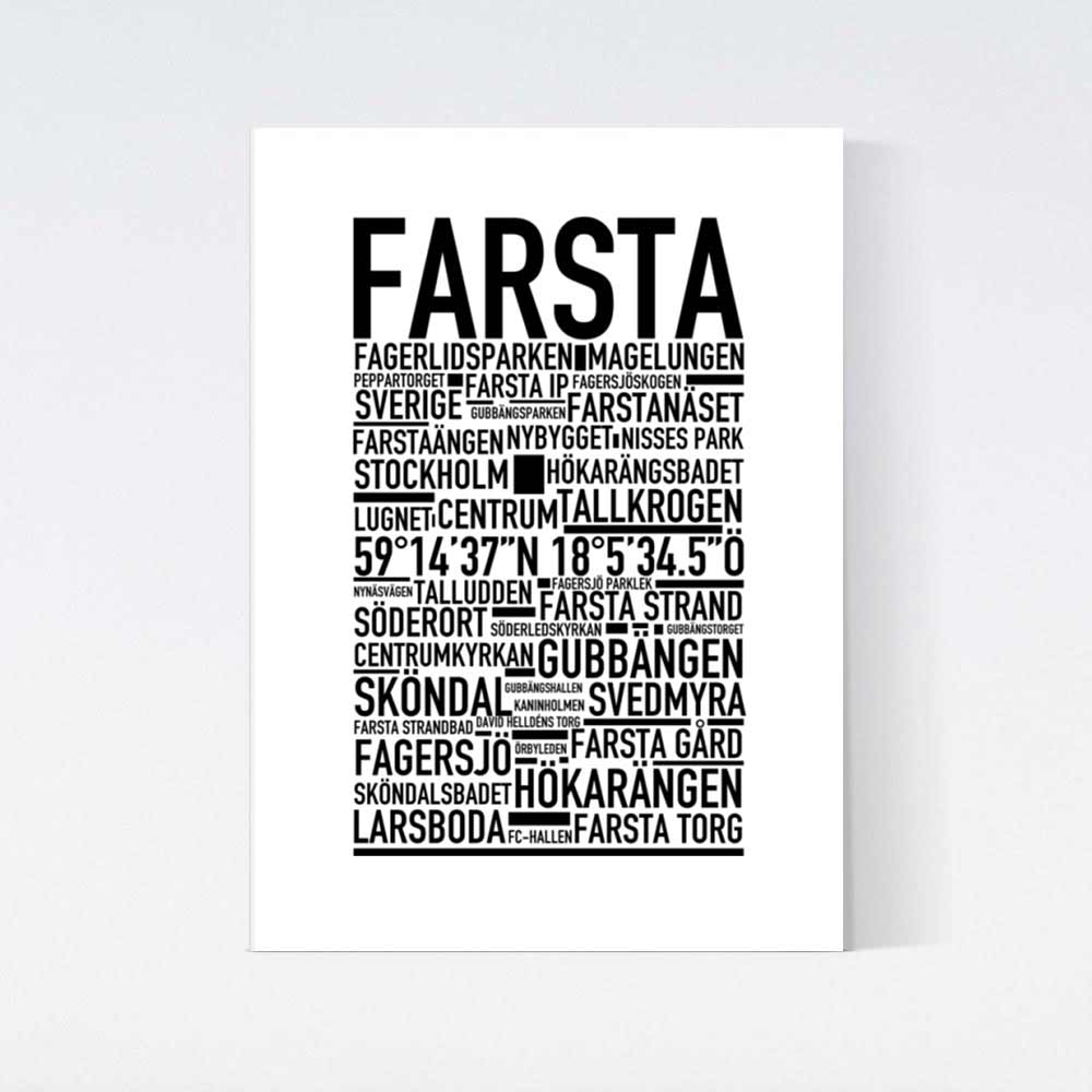 Farsta Text Poster