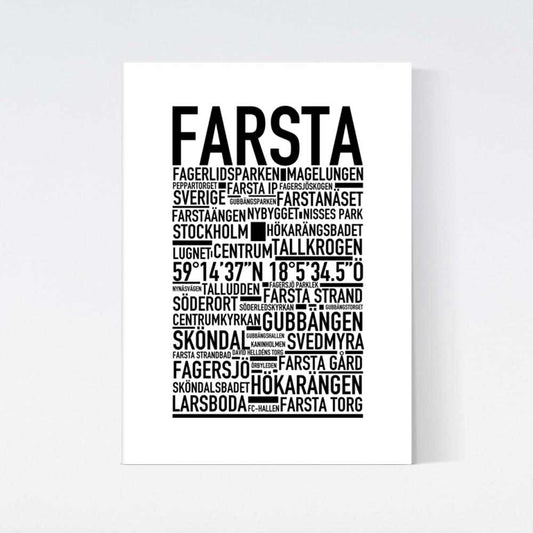 Farsta Text Poster