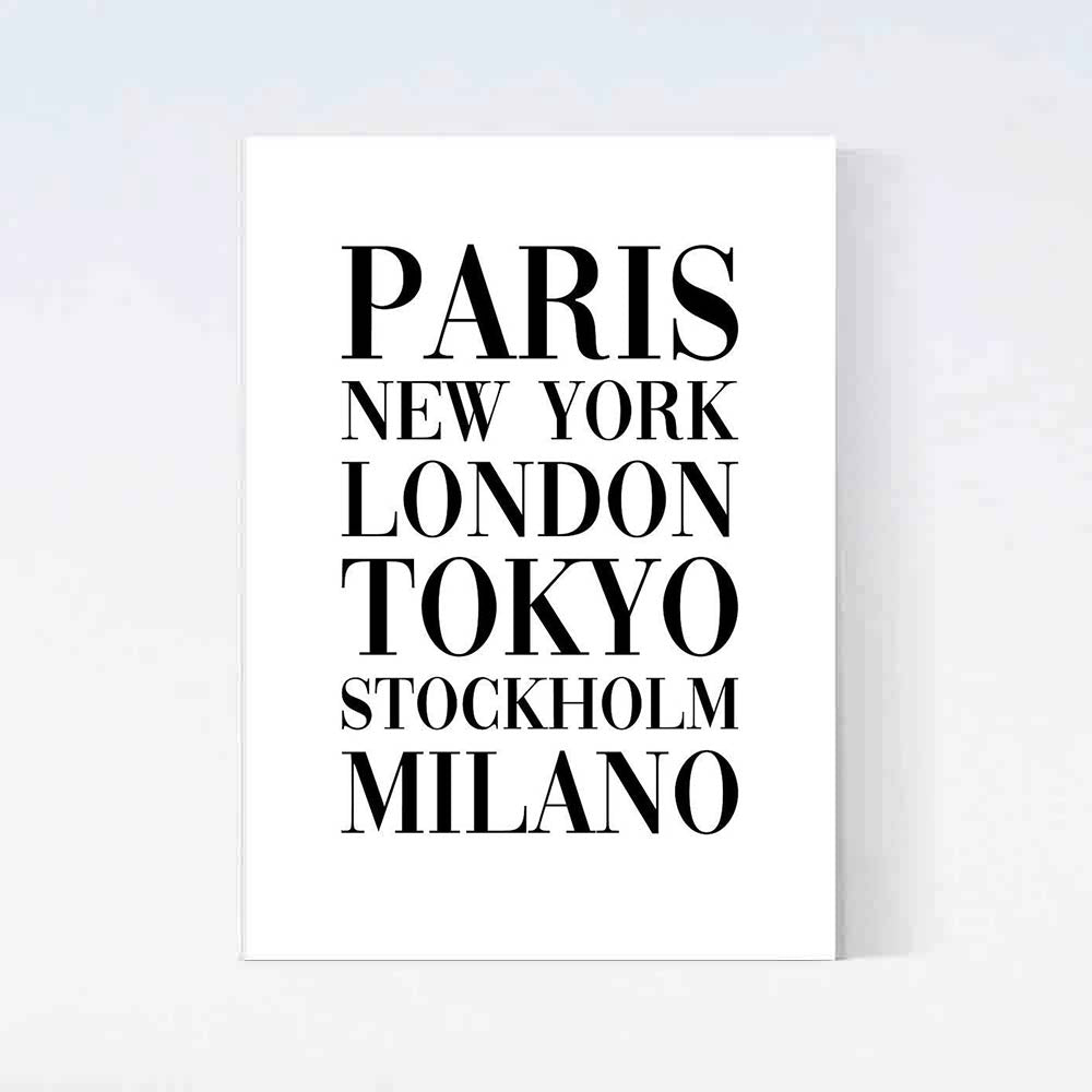 Fashion Cities Poster
