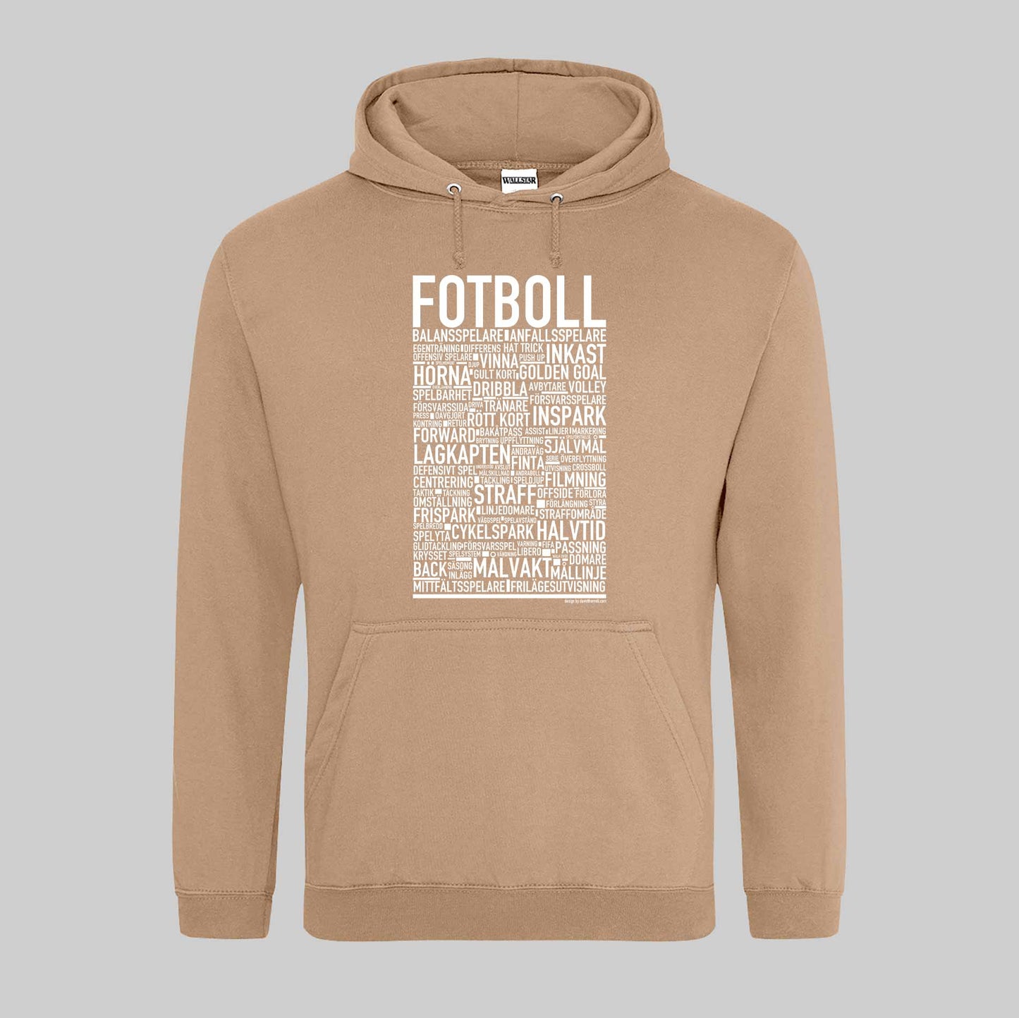 Fotboll Text Hoodie