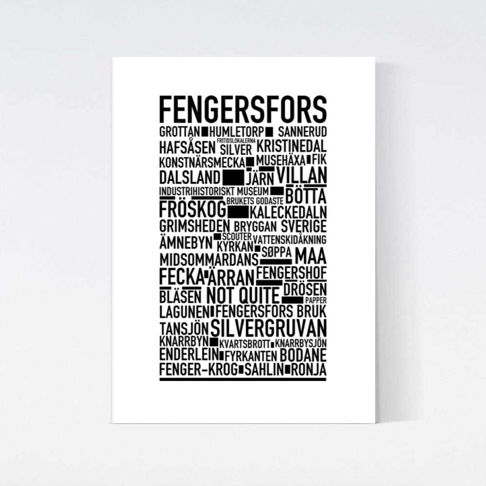 Fengersfors Text Poster