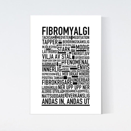 Fibromyalgi Text Poster