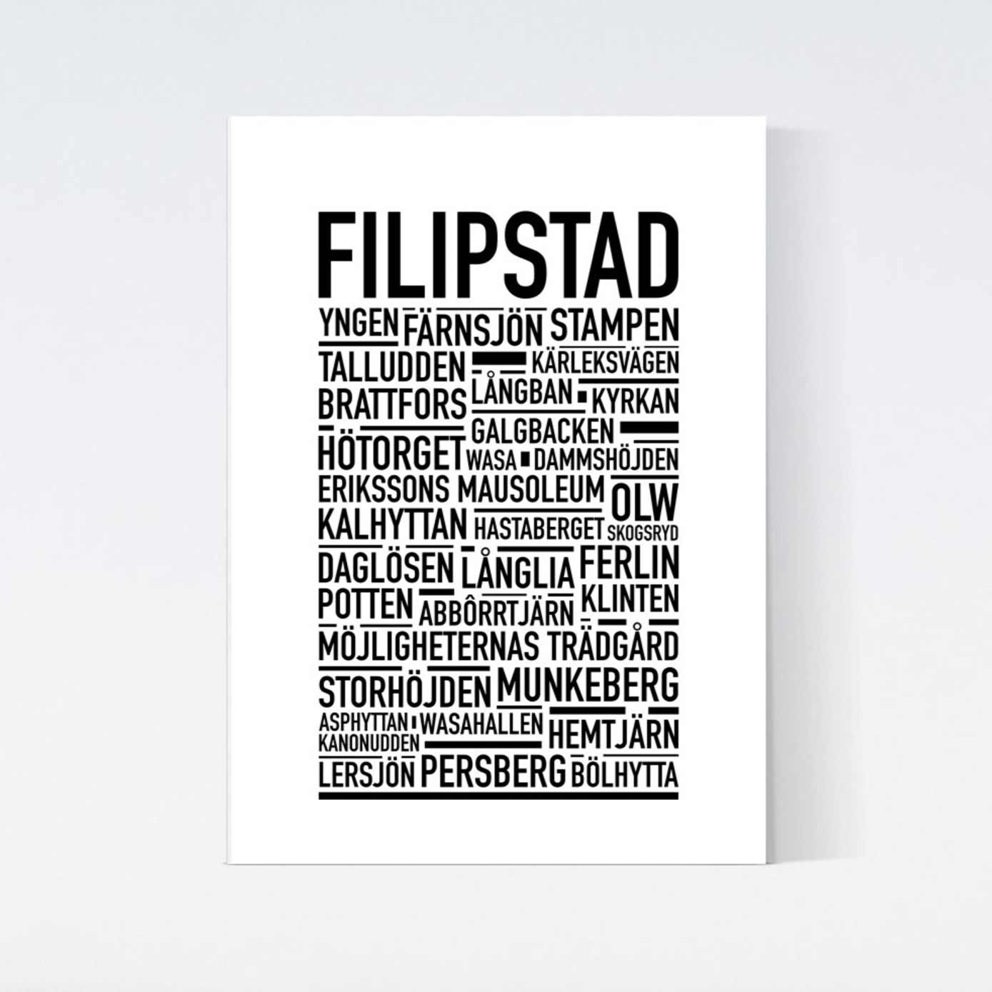 Filipstad Text Poster