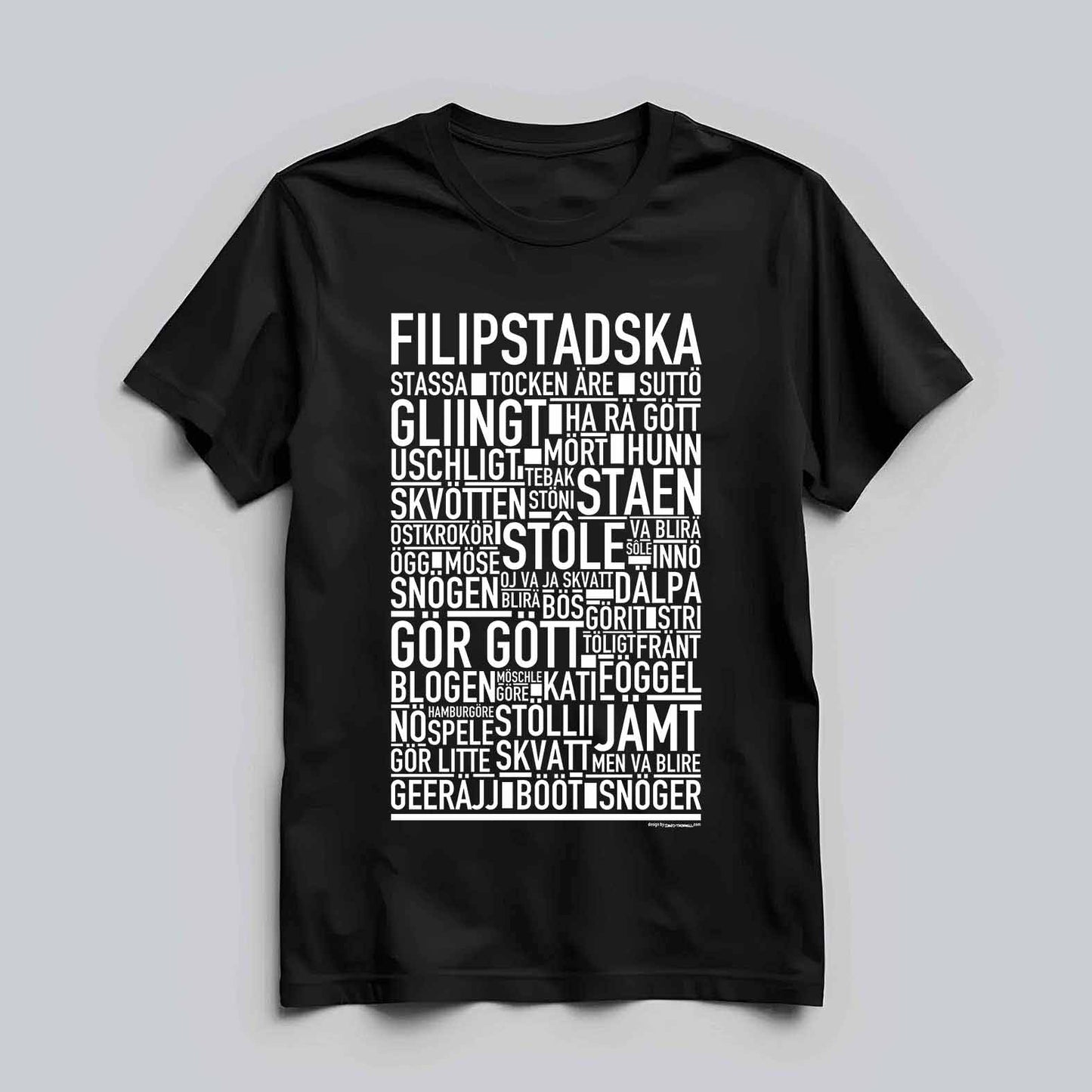 Filipsstadska Dialekt Text T-shirt