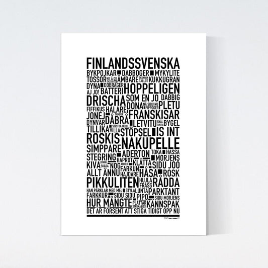 Finlandssvenska Dialekt Text Poster