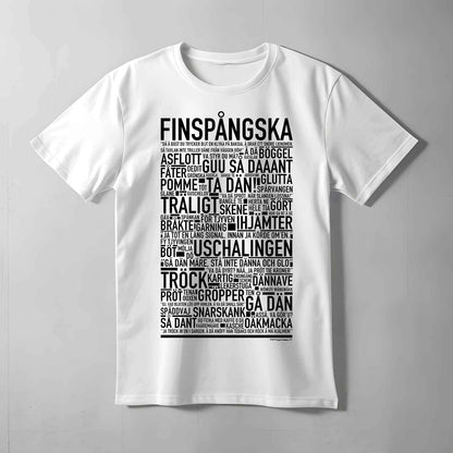 Finspångska Dialekt Text T-shirt