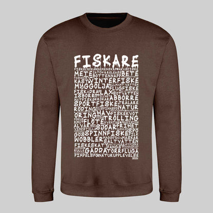 Fiskare Graffiti Text Sweatshirt