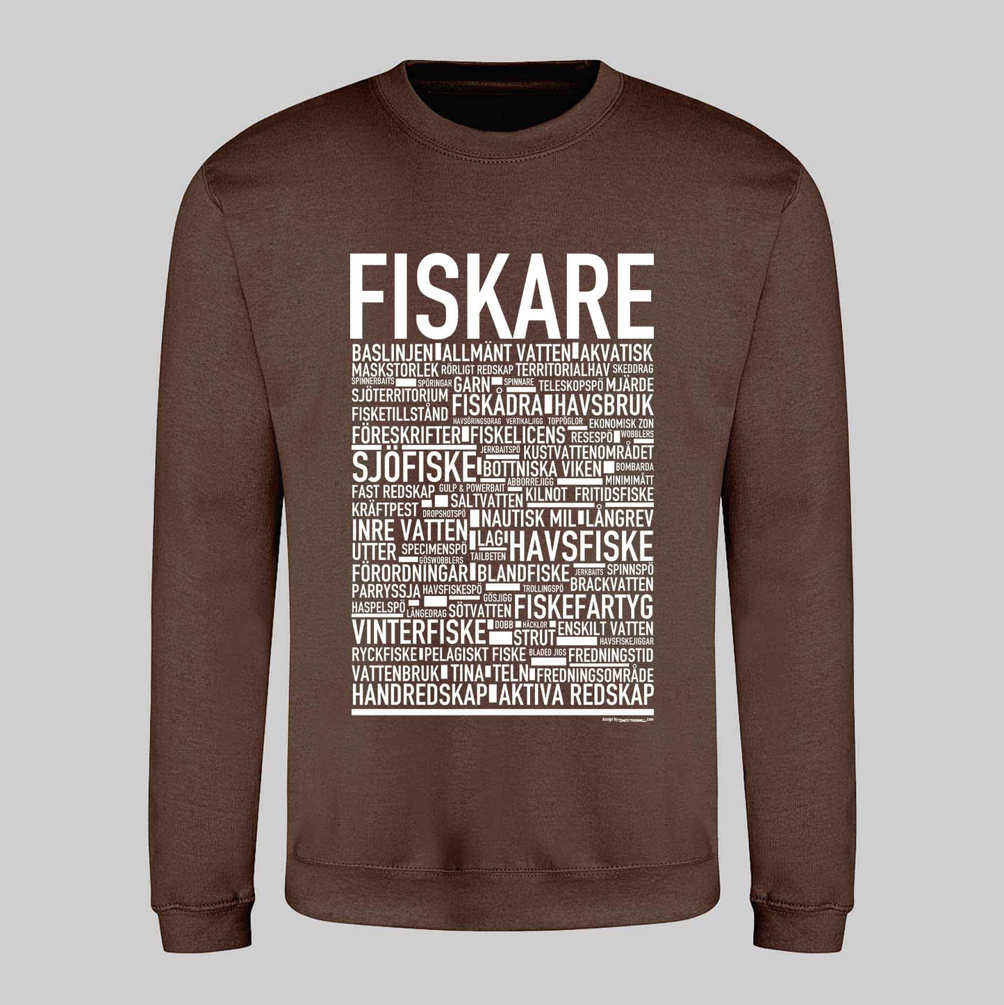 Fiskare Text Sweatshirt