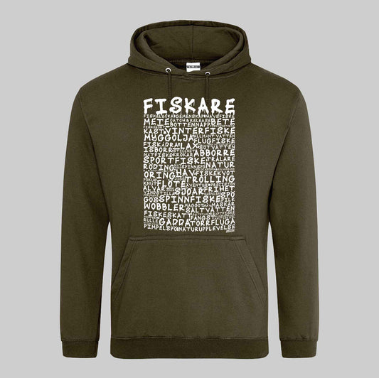 Fiskare Graffiti Text Hoodie