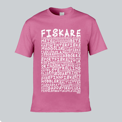 Fiskare Graffiti Text T-shirt