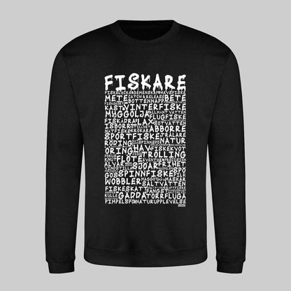 Fiskare Graffiti Text Sweatshirt