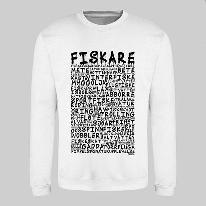 Fiskare Graffiti Text Sweatshirt