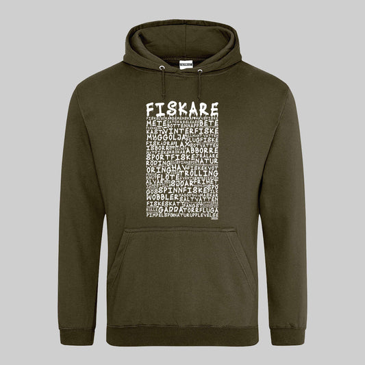 Fiskare Graffiti Text Hoodie