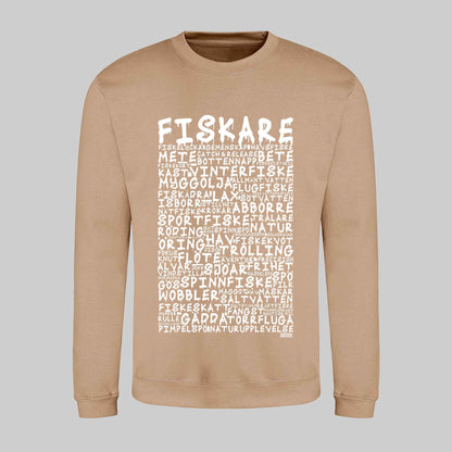 Fiskare Graffiti Text Sweatshirt