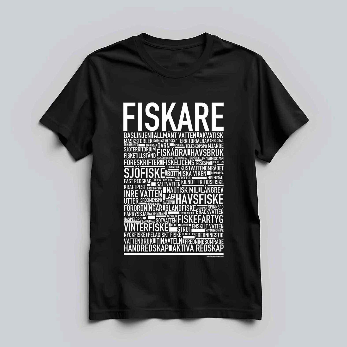 Fiskare Text T-shirt