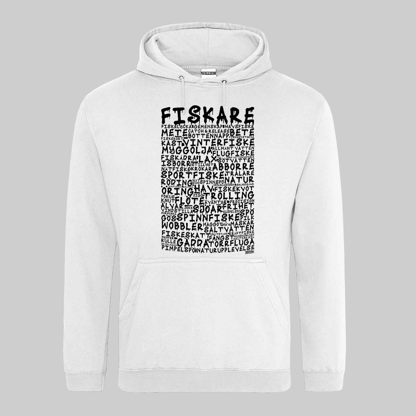 Fiskare Graffiti Text Hoodie